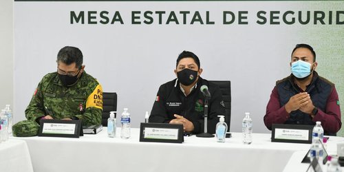 Encabeza el gobernador, Mesa de Seguridad en Matehuala