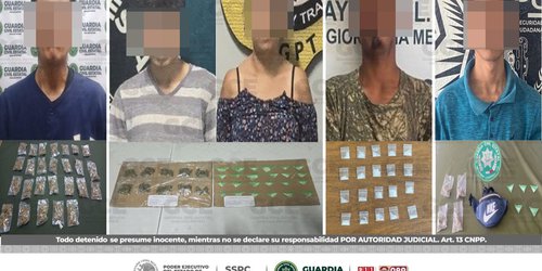 Guardia Civil Estatal asegura 177 dosis de droga y captura a 10 objetivos criminales