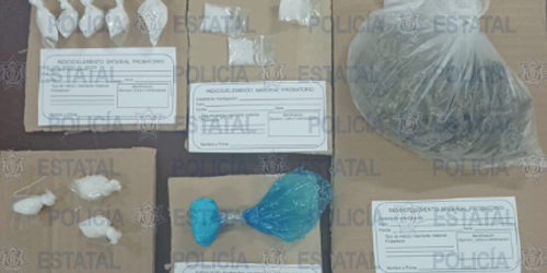 Decomisan más de 70 dosis de droga en SLP, Soledad y Santa María del Río