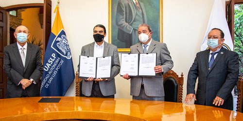 UASLP establece convenio marco de colaboración con la Fiscalía General del Estado.