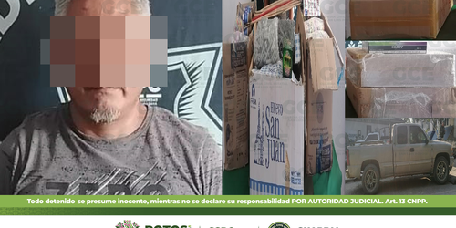 Detenido con 68 kilos de pirotecnia y 45 kilos de cigarros ilegales