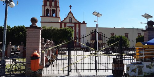 Cierran acceso a Plaza Fundadores, por contingencia sanitaria