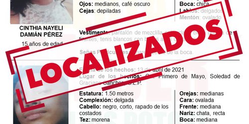 Localizan a dos menores que mantenían Alerta Ámber en SLP