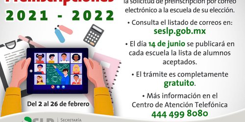 Para preinscripción en línea no se requiere documentación de los alumnos: JRD