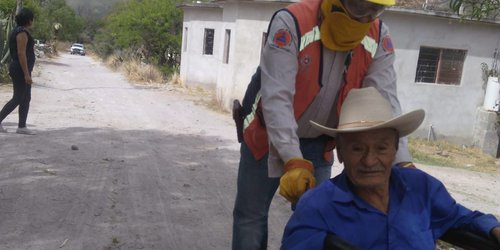 Protección Civil colabora en combate de incendio en Mexquitic