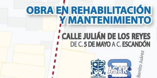 Suspenden trabajos de SASAR en calle Reyes