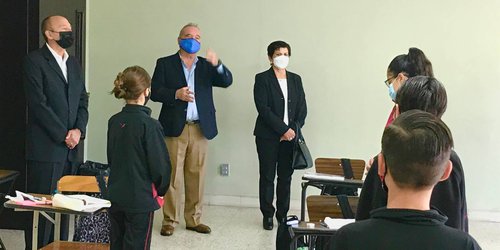 Titular de la SEGE y representante de la SEP supervisan planteles con actividades presenciales