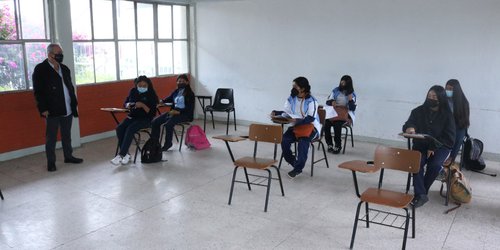 Regresaron a clases presenciales alumnos del CONALEP