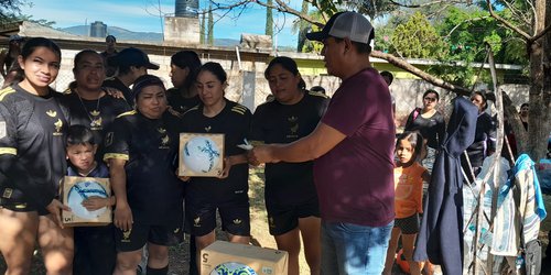 Ayuntamiento de Lagunillas apoya cuadrangular de fútbol en San Rafael con donación de balones y trofeos