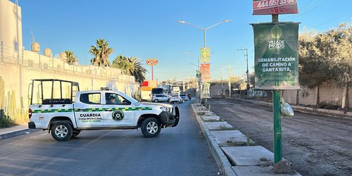 PC de Villa de Pozos atienden fuga de gas en Bosques de las Flores