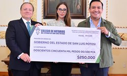 Notarios potosinos se solidarizan con familias de la Huasteca