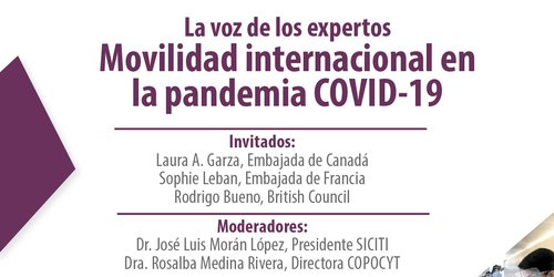 COPOCYT y SICITI realizarán mesa diálogo virtual: Movilidad Internacional en la Pandemia Covid-19