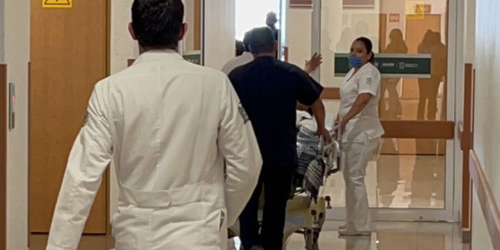 Custodian a seis hombres heridos en el Hospital Central de SLP