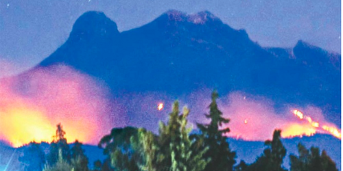 Arde zona boscosa entre Iztaccíhuatl y Popo