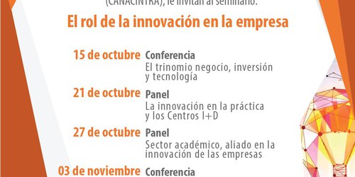 Promueve COPOCYT y CANACINTRA seminario en línea “El Rol de la innovación de la Empresa”