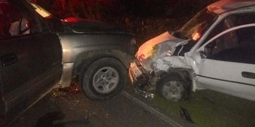 Conductor ebrio choca Chevy en San Ciro, y deja cuatro heridos