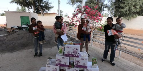 DIF Estatal coordina entrega de paquetes de desayunos escolares a familias