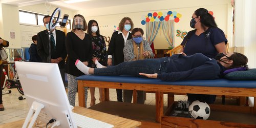 Lorena Valle visitó el Instituto para Ciegos y conoció el modelo educativo Aprendo con tu Voz