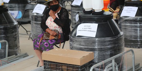 La Presidenta del DIF Estatal entregó apoyos en Santa María del Río