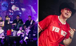 Eduin Caz, vocalista de Grupo Firme se molesta con el público por presionarlo a cantar corridos
