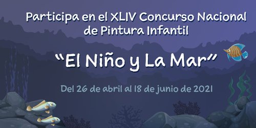 Últimos días para participar en el XLIV Concurso Nacional de Pintura Infantil “El Niño y la Mar”