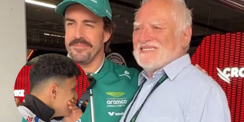 ¡Imperdible reacción! Pilotos de la F1 conocen a András Arató ‘el hombre meme’ en el GP de Hungría.
