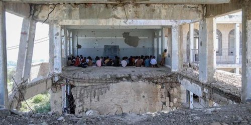 Los niños vuelven al colegio en Yemen