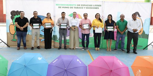 Entrega Salud reconocimientos a edificios 100% libres de humo de tabaco