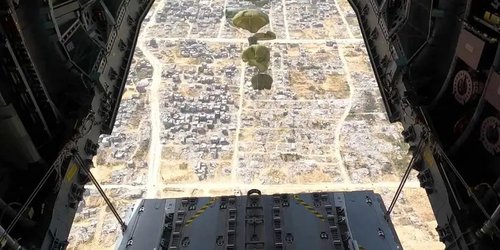 España lanzará 12 toneladas de alimentos a Gaza desde el aire