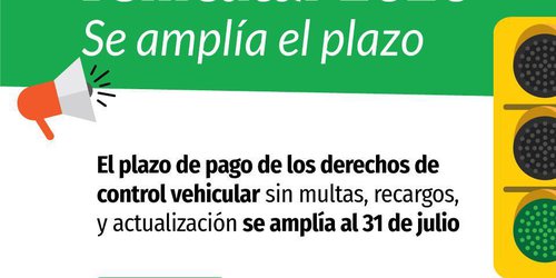 Amplían plazo para pago de control vehicular y descuento en cambio de propietario