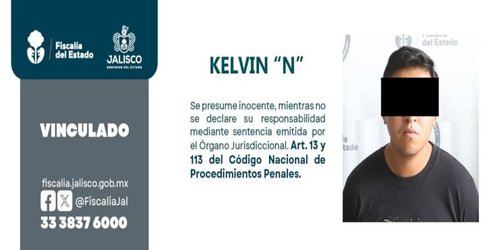Kelvin es vinculado a proceso por feminicidio con fusil en Jalisco