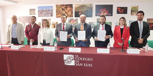 Congreso firma convenio de colaboración con el Colegio de San Luis