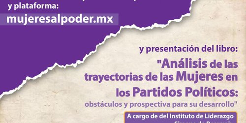 IMES presentará libro sobre trayectoria de las mujeres en los partidos políticos