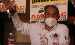 400 camioneros protestarán durante visita de AMLO a SLP