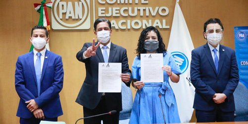 Con el doble de firmas requeridas, Marco Gama se registra para contender por la candidatura del PAN a la gubernatura