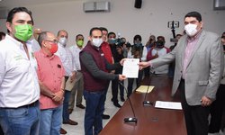 Registran alianza Juntos Hacemos Historia en Tamaulipas