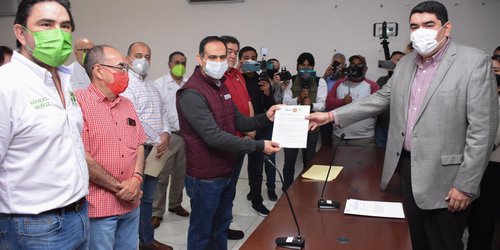 Registran alianza Juntos Hacemos Historia en Tamaulipas