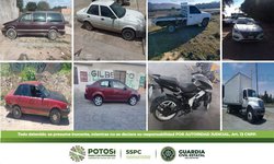 Recupera Guardia Civil ocho automotores con reporte de robo