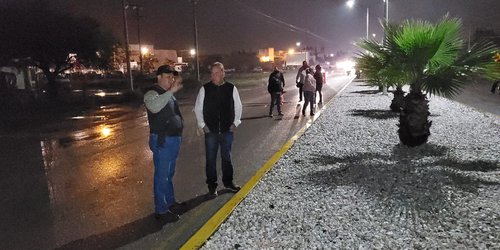 Mejoran camellón del bulevar Universitario, y cambia rostro de acceso a Rioverde