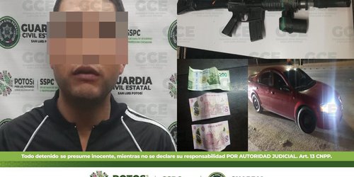 Robó 300 pesos con un arma de utilería