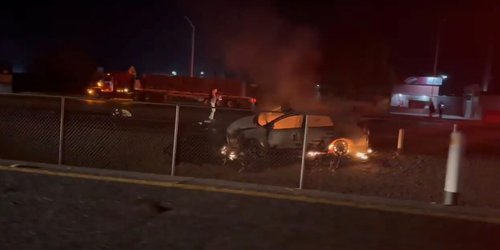 Muere Bombero al atender incendio de vehículo en la 57