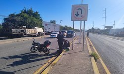 Chocaron motocicletas en el bulevar a Valles