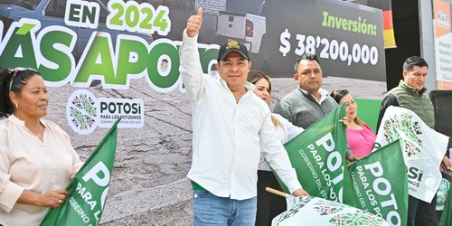 Ricardo Gallardo fortalece a las cuatro regiones con obras