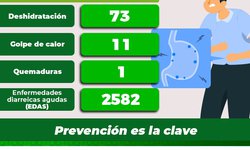 Van 85 casos acumulados por daños a la salud de personas, por el calor