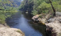 Inspecciona SEGAM contaminación del agua en el río Gallinas en Aquismón