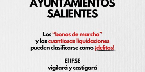 No tolerará IFSE bonos de marcha en municipios salientes