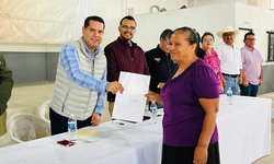 Entregó el RAN 280 certificados parcelarios, en ejido Cofradía Grande de Rioverde