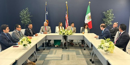 Ricardo Gallardo sostiene reunión con empresarios y autoridades de EUA