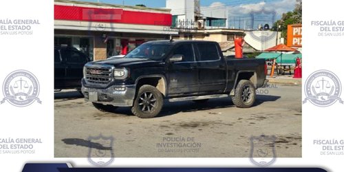 Aseguran camioneta GMC Sierra en Valles, con reporte de robo en Texas