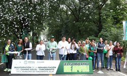 Entregan autoridades  el camino Xolol-Tancanhuitz
